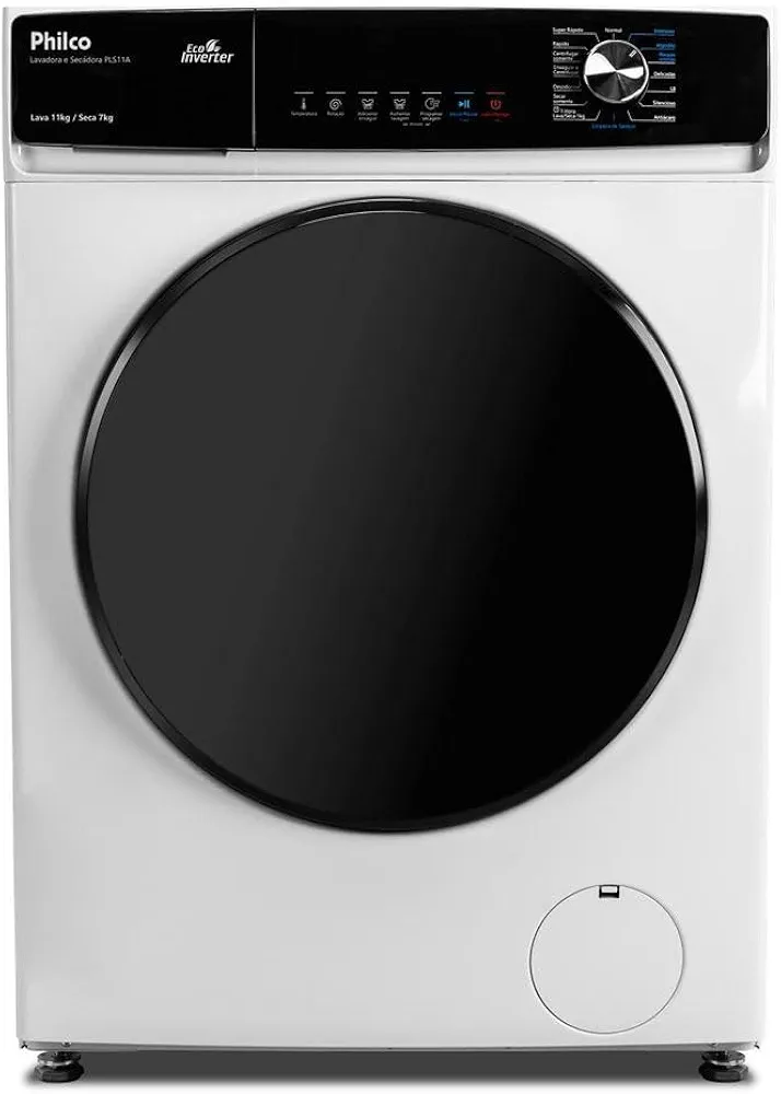 Lava e Seca Philco 11kg Pls11a Eco Invertplus 16 Programas Lavagem Branca